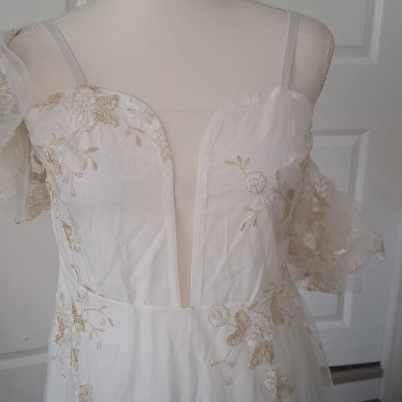 IWEMEK Spaghetti Strap Floral Lace Party Dress Medium NWT - Picture 2 of 15